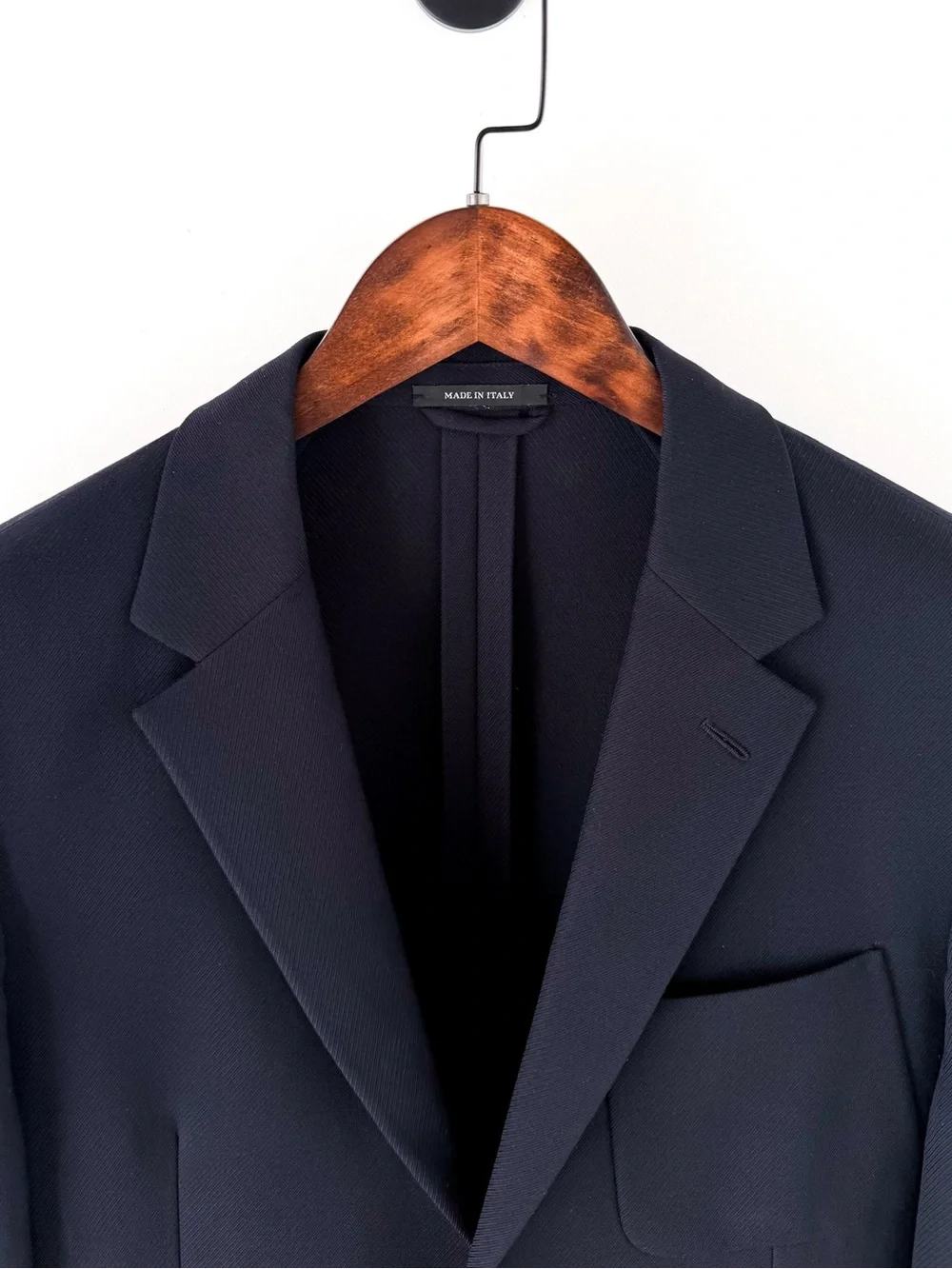Prada Gabardine Navy Single-Breasted Sport Coat Me's Blazer Italian 38R